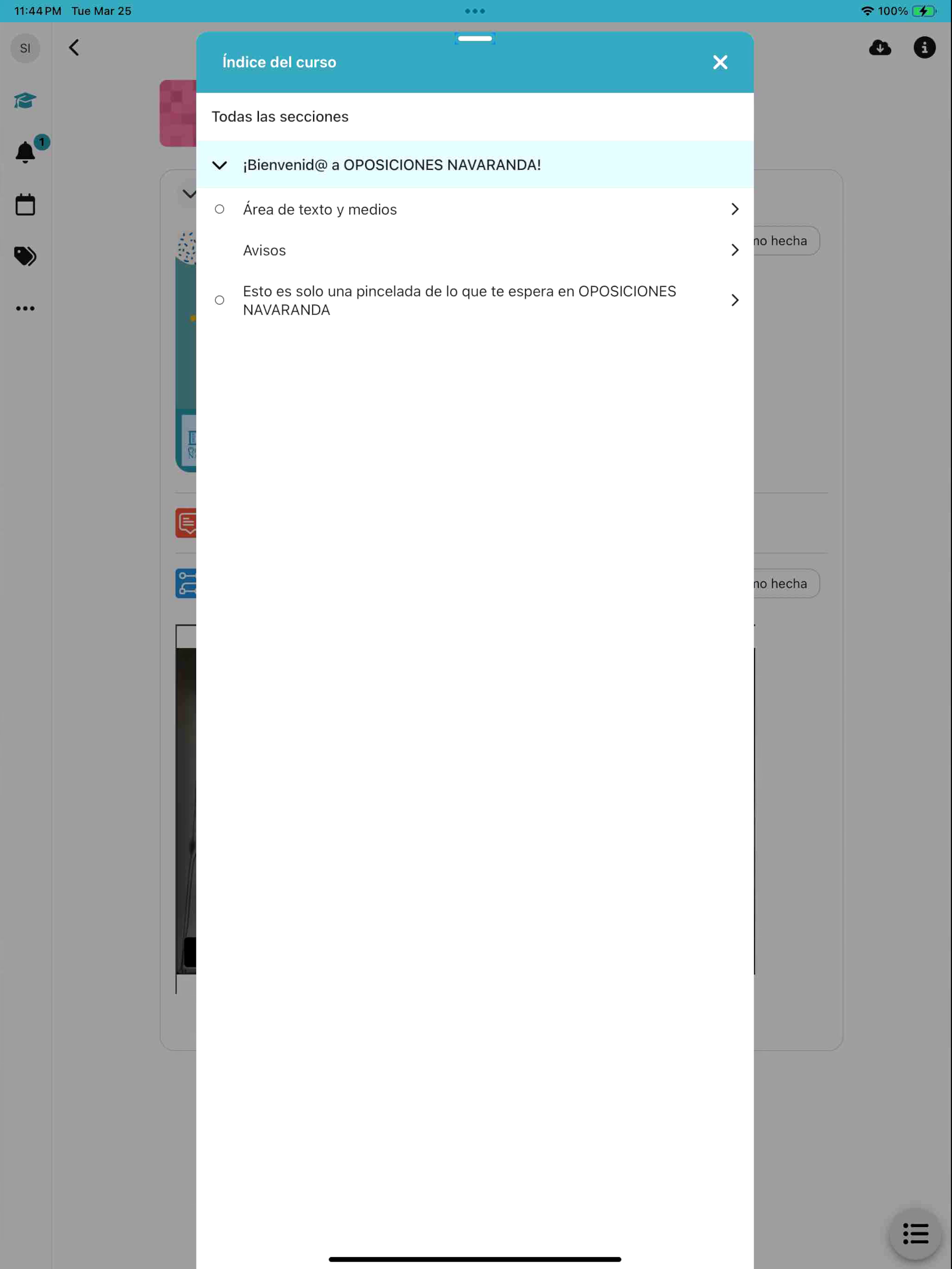 Oposiciones Navaranda screenshot 4