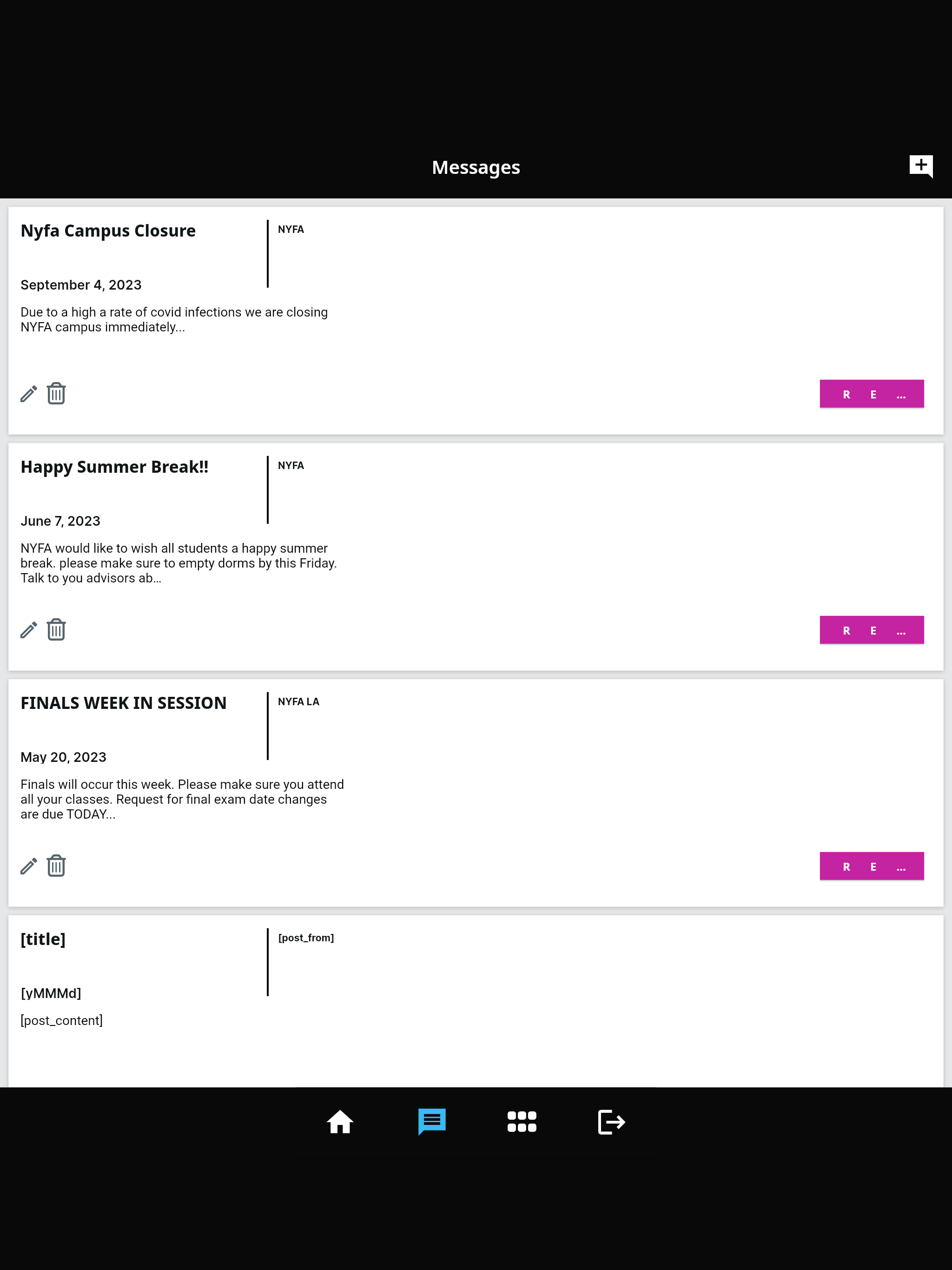 NYFA Mobile App