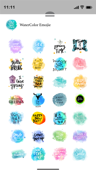 Water Color Emoji Screenshot
