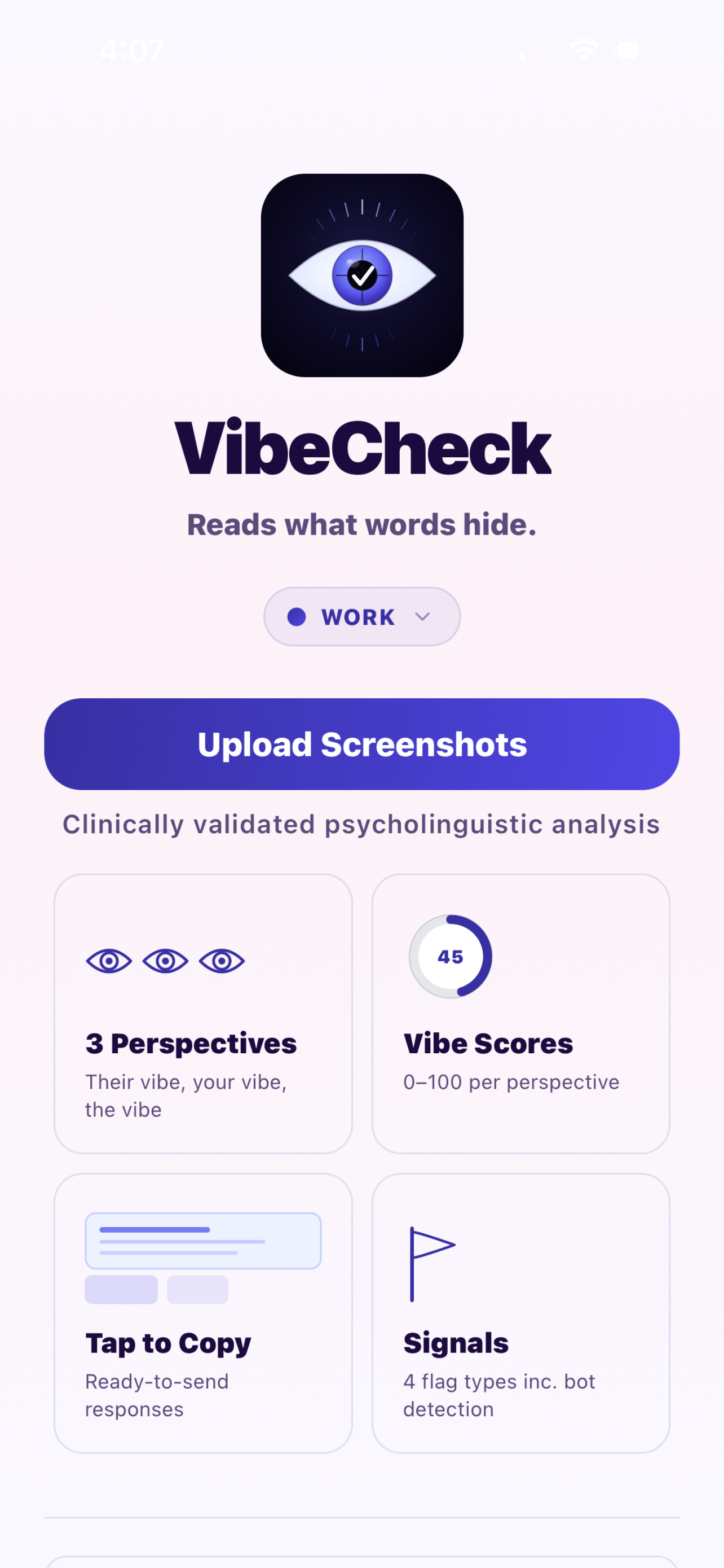 VibeCheck: Know the Score