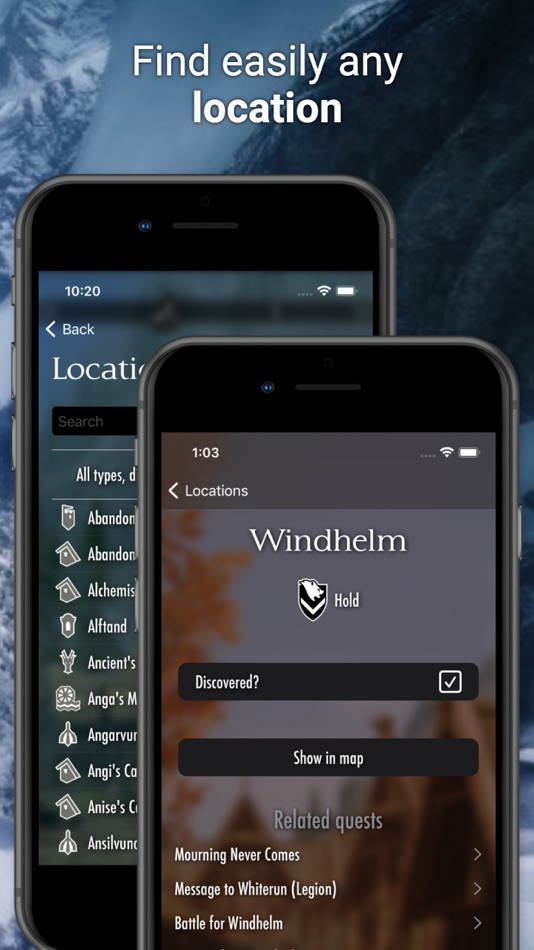 #6. The Elder Scrolls Map (iOS) Bởi: Felipe Braunger Valio Desenvolvimento de Sistemas Ltda