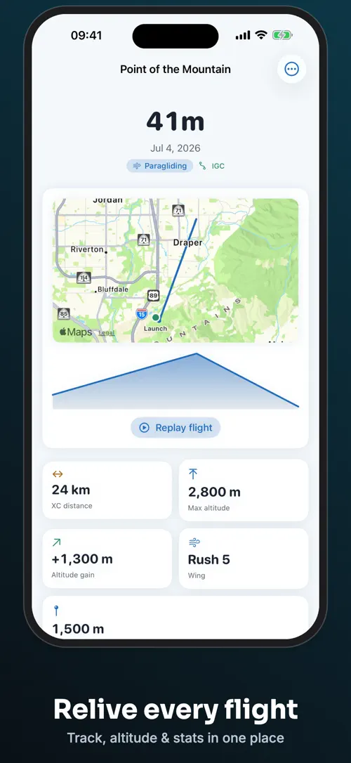 XC Log on iPhone: screenshot 3 of 6