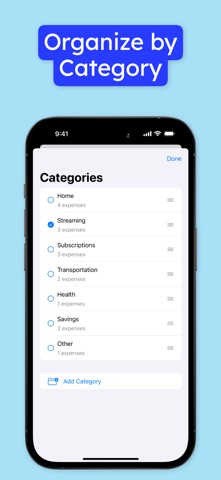 Fixed Expenses screenshot