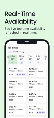 Fairway Finder: Find Tee Times iPhone screenshot