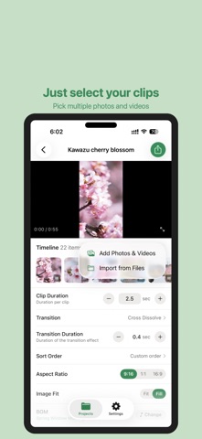 ClipCraft - Easy Vlog Maker Screenshot 2 of 3