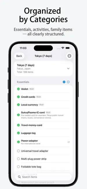 Trip Packing List: TravelList screenshot 4