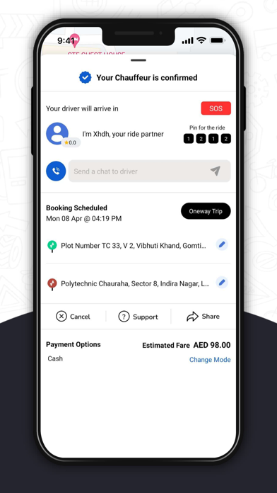 Yalla Drive : Hire a Driver Screenshot