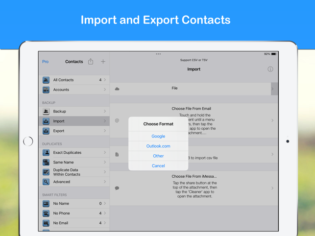 ‎Cleaner - Merge Contacts Screenshot