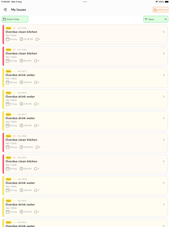 Petpooja Tasks iPad screenshot