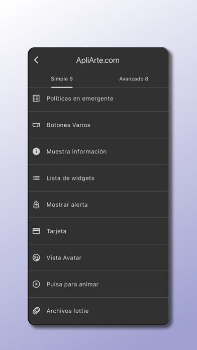 App screenshot