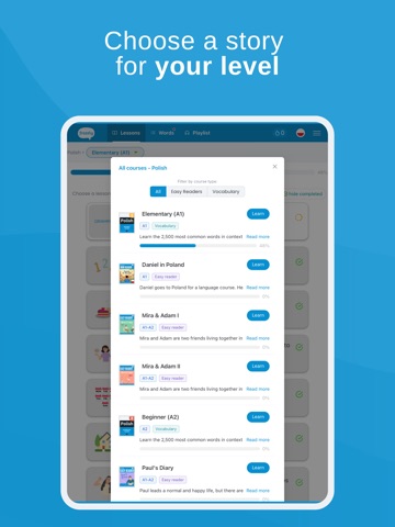 Frazely - language learning iPad screenshot