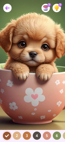 Cozy Color:Paint by Number iPhone screenshot