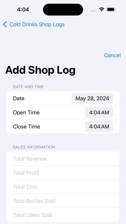 Cold Drinks Shop Daily Log screenshot-3