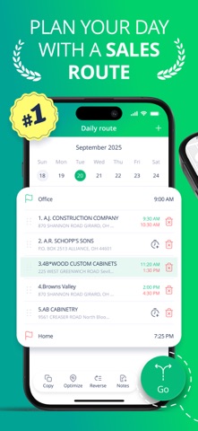 Sales Route Planner - RepMove iPhone screenshot