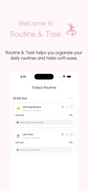 Routine & Task screenshot 1