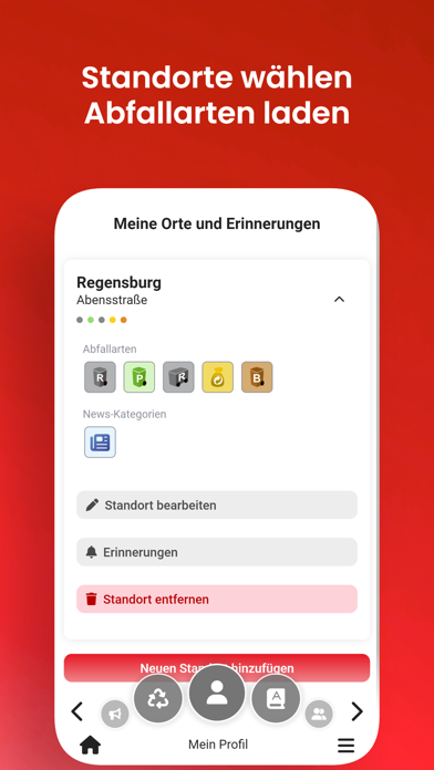 Regensburg Abfall App Screenshot