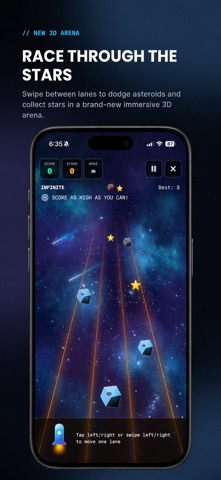OrbRush: Space Runner Game iPhone screenshot