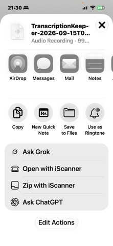 Transcription Keeper Screenshot 5 of 7