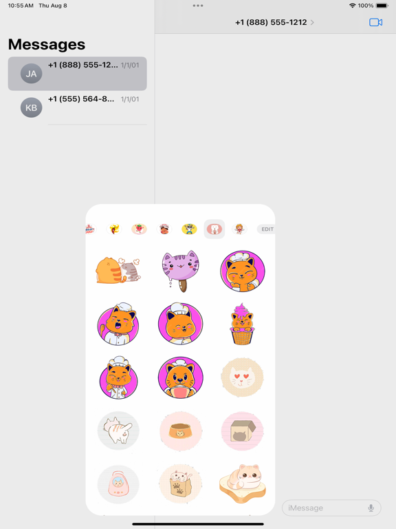 Screenshot #6 pour Mochi Cat Stickers & Emojis