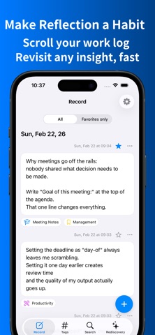 Work Notes-Daily Insight Log Screenshot 2 of 6