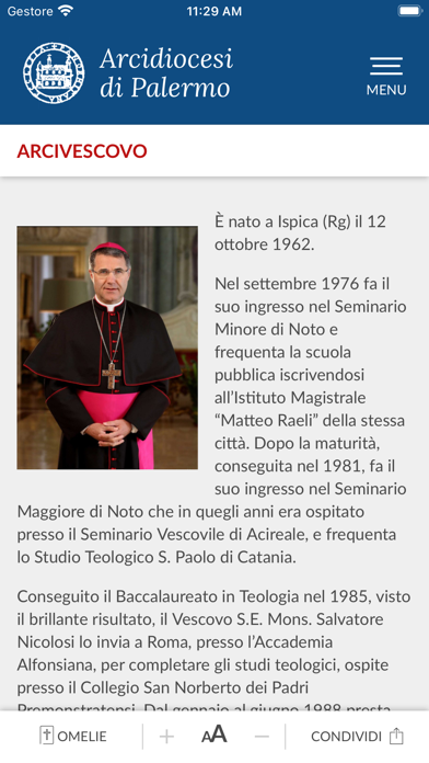 Arcidiocesi di Palermo Screenshot
