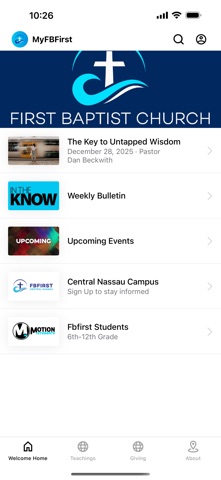 The MyFBFirst App app screenshot
