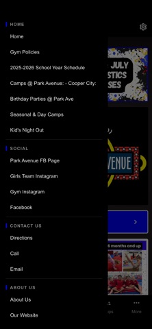 Park Avenue Gymnastics iPhone screenshot