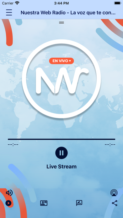 Nuestra Web Radio app screenshot