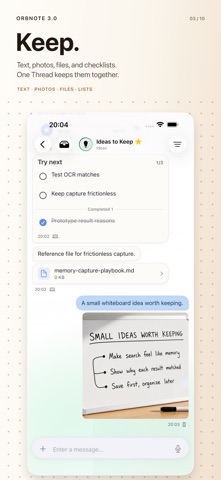 OrbNote: Chat-Style Notes Screenshot 3 of 10