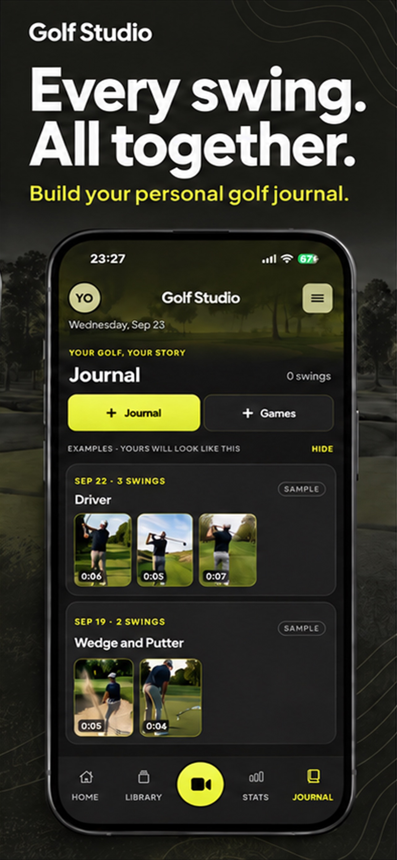 Screenshot 3 of Golf Studio: Pro Swing Journal
