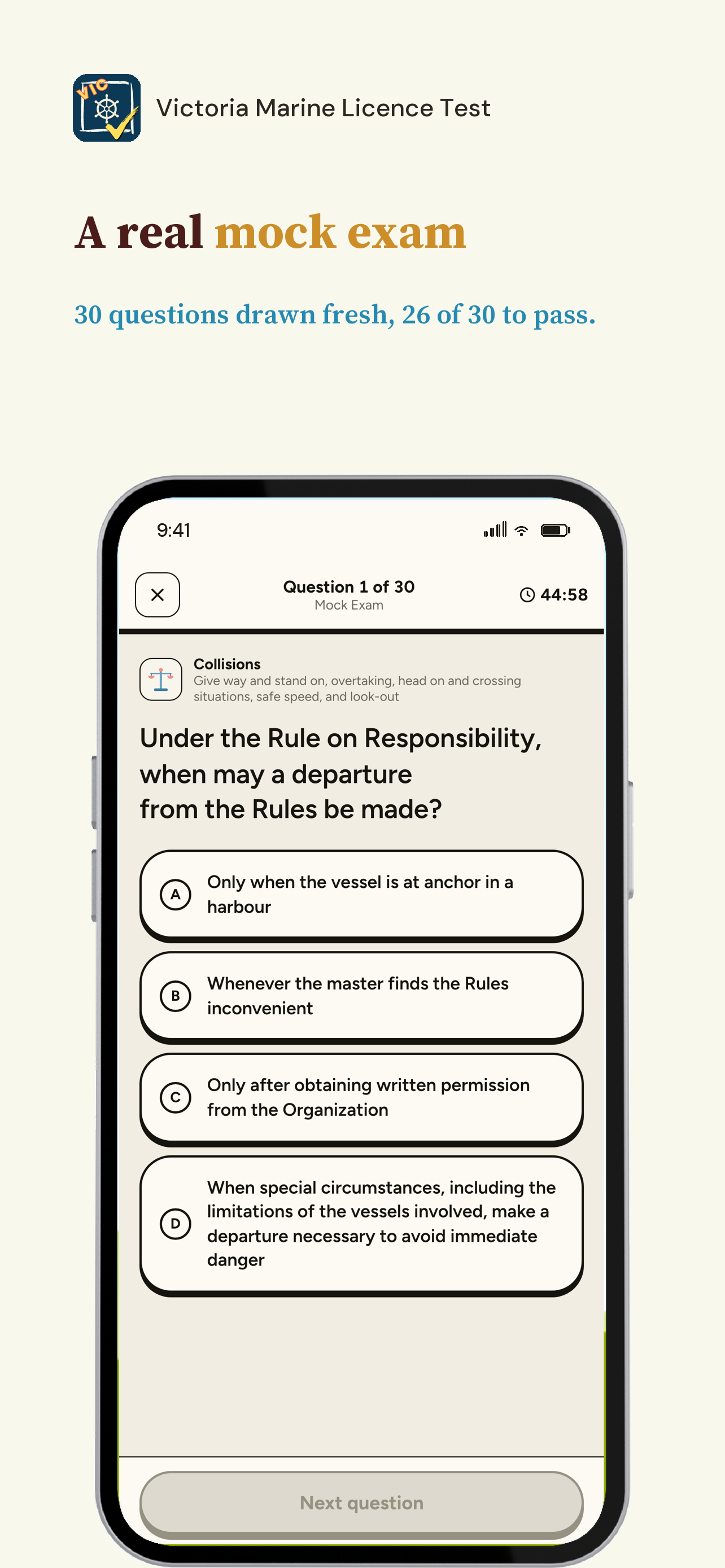 Victoria Marine Licence Test screenshot 3