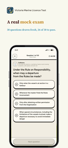 Victoria Marine Licence Test iPhone screenshot