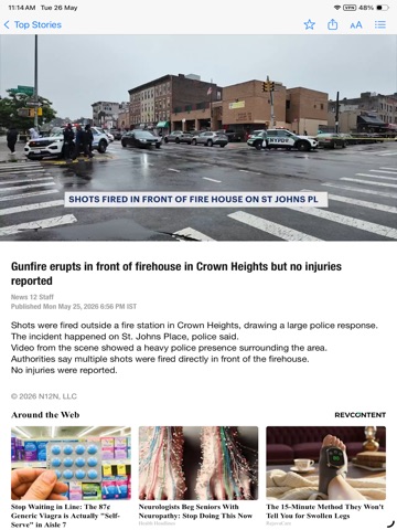 News 12 Mobile iPad screenshot