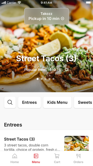 Takozz iPhone screenshot 2 - Food & Drink app