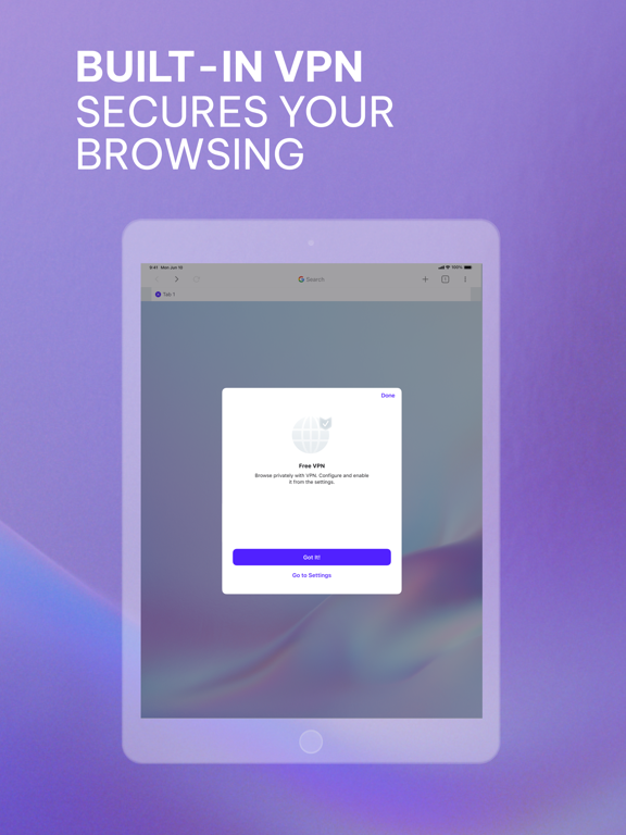 Opera Browser with VPN iPad screenshot 4