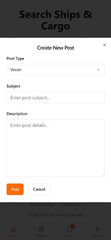 Charter Cargo Connect screenshot