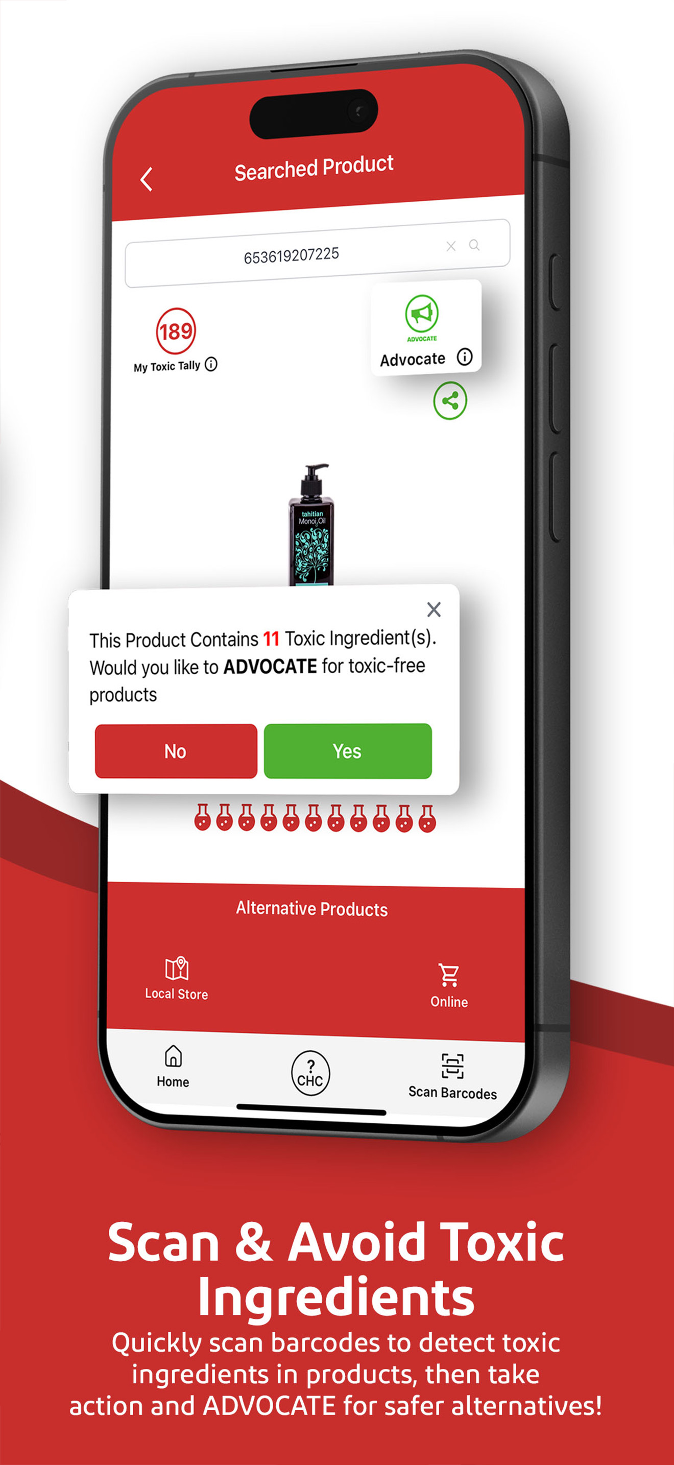 Redify: Avoid Toxic Products