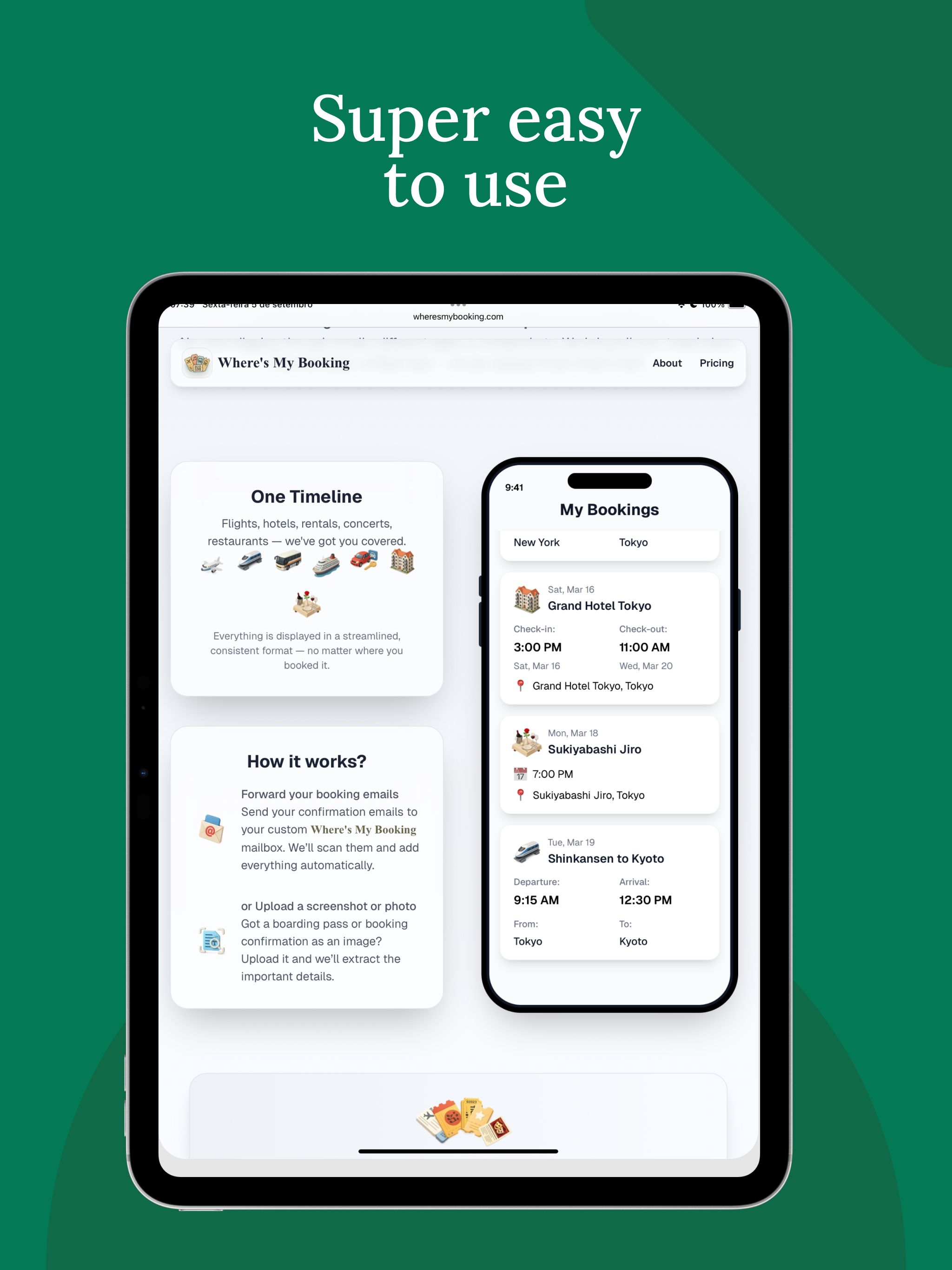 WMB: Travel Bookings Organizer