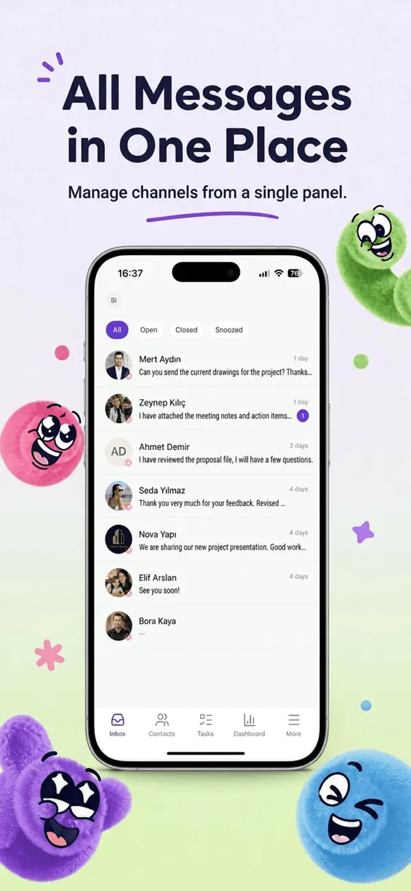 Screenshot #2 pour AdaptiveReply: Inbox & CRM