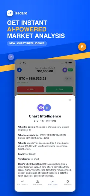 Tradaro: Demo Trading App screenshot 3