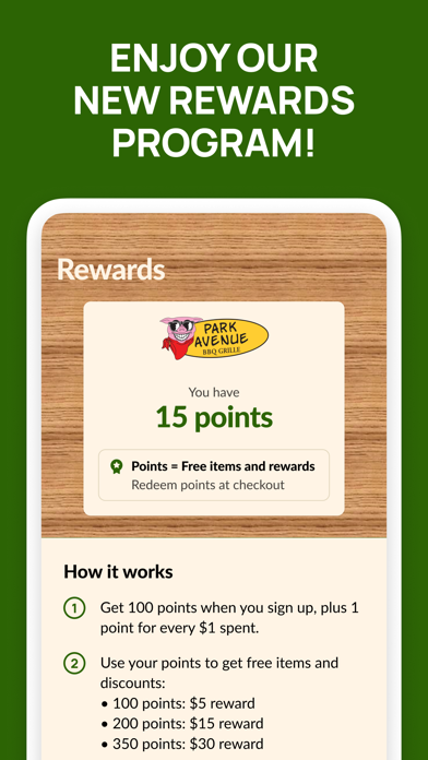 Park Avenue BBQ Grille Screenshot