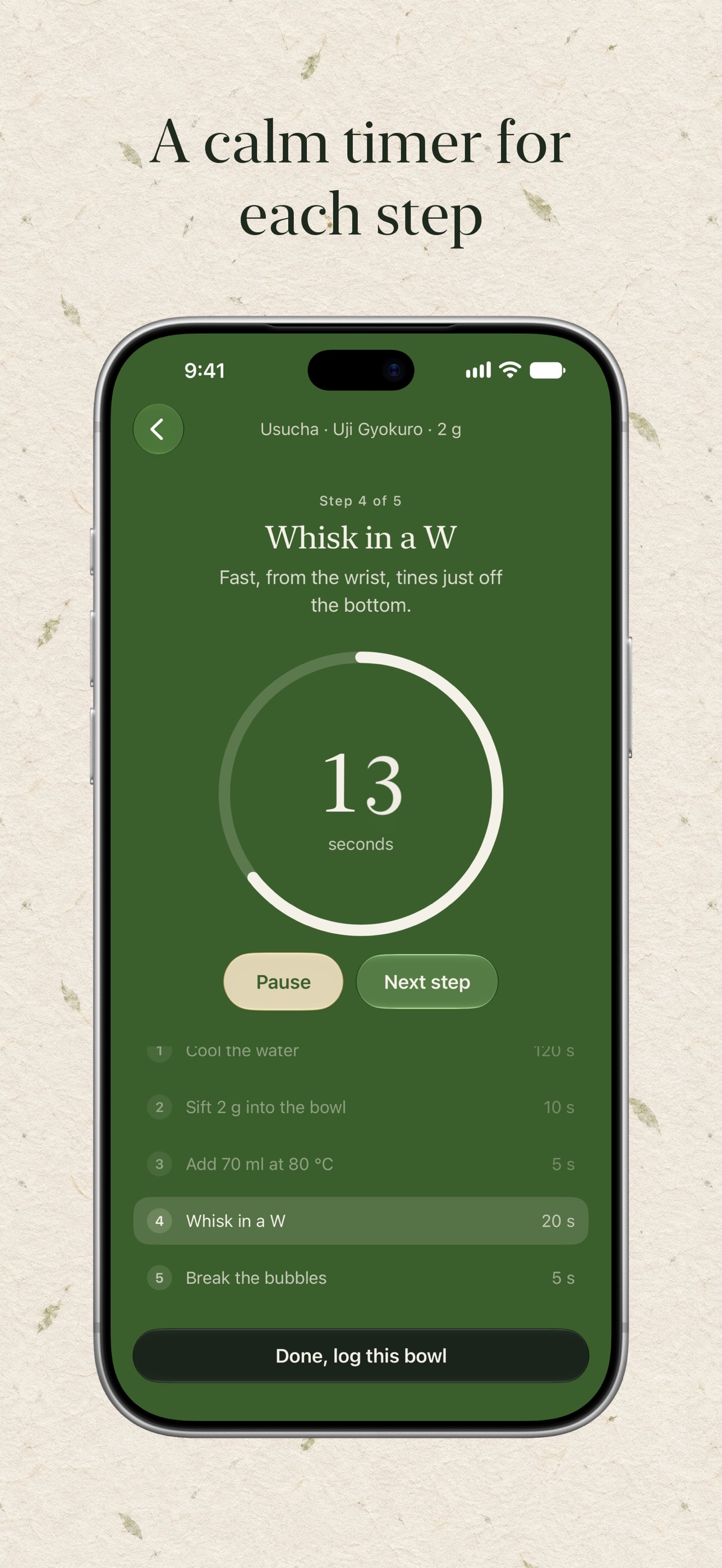Screenshot 4 of Tama: Matcha Tracker & Recipes