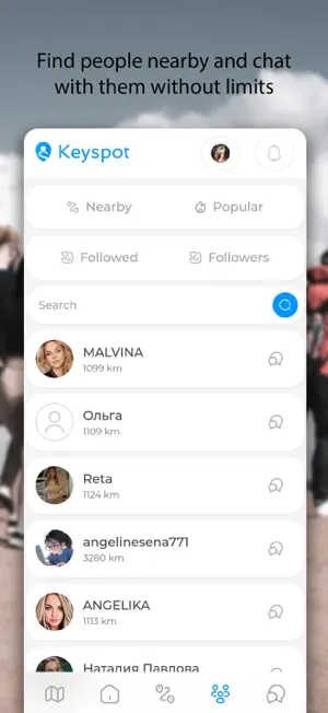 Keyspot -people, spots, events screenshot 1