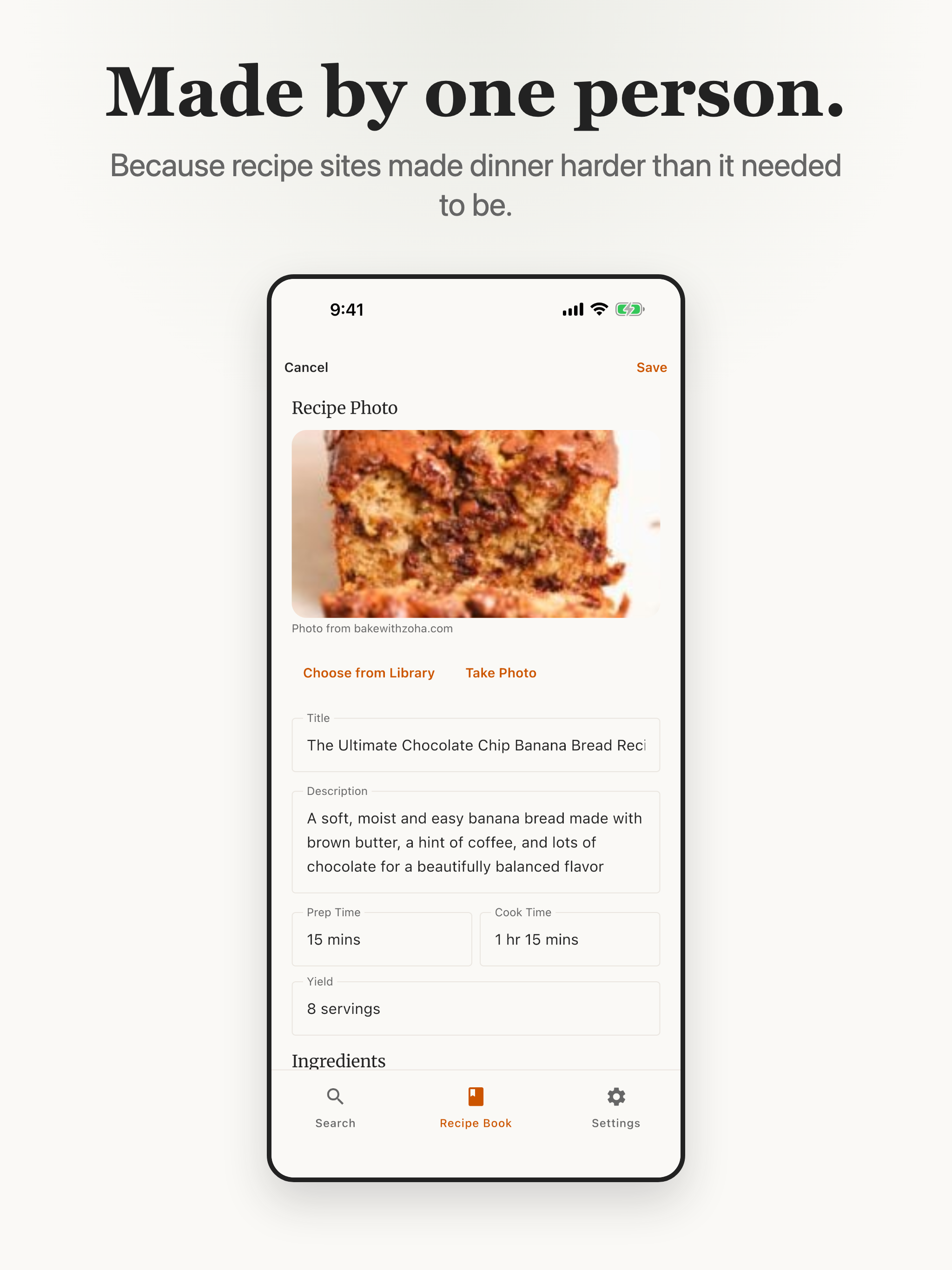 Uncluttered Recipes screenshot 12