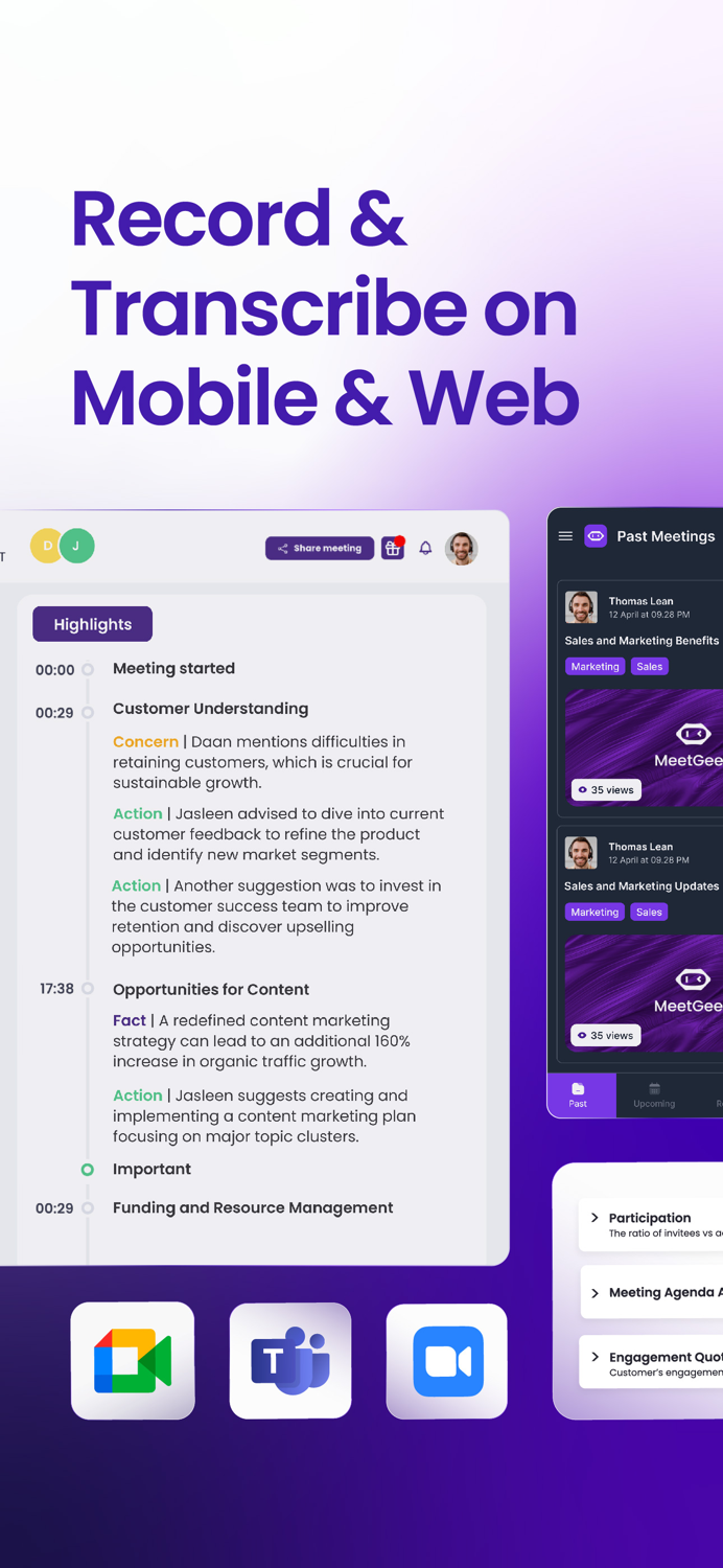 MeetGeek AI NoteTaker App