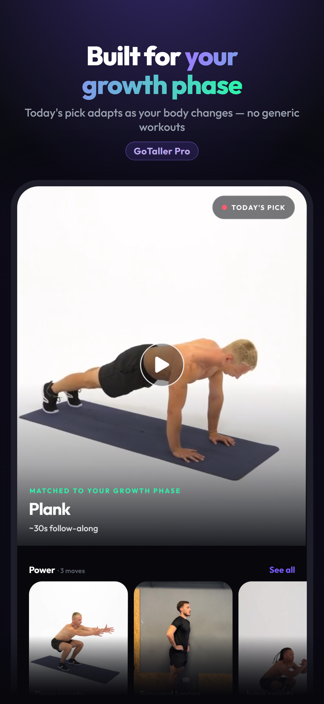 GoTaller — Grow Taller Plan screenshot 5
