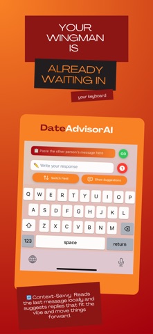 DateAdvisor AI Keyboard screenshot