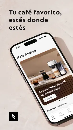 Captura de pantalla de Nespresso Store en iPhone 1