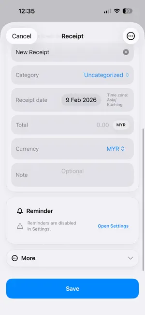 Receipt Vault Secure screenshot 3