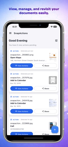 SnapActions - AI Reminders iPhone screenshot